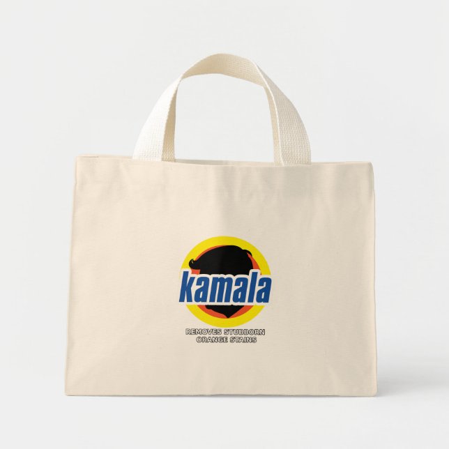 Bolsa Tote Mini Kamala remove manchas laranja bornais (Frente)