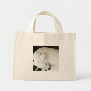 Bolsa Tote Mini Labrador Branco, Linda e Pacífica, Polar, Mix
