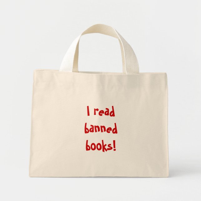Bolsa Tote Mini Li livros proibidos! (Frente)