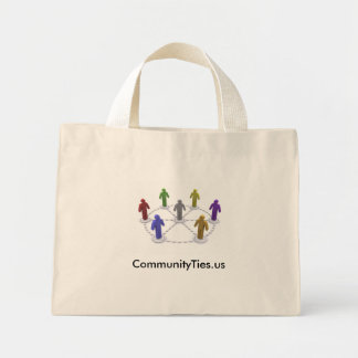 Bolsa Tote Mini logotipo Commties_Res High, CommunityTies.us