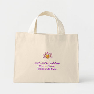 Bolsa Tote Mini lotus, www.TimeToUnwind.comYoga & MassageJackso...