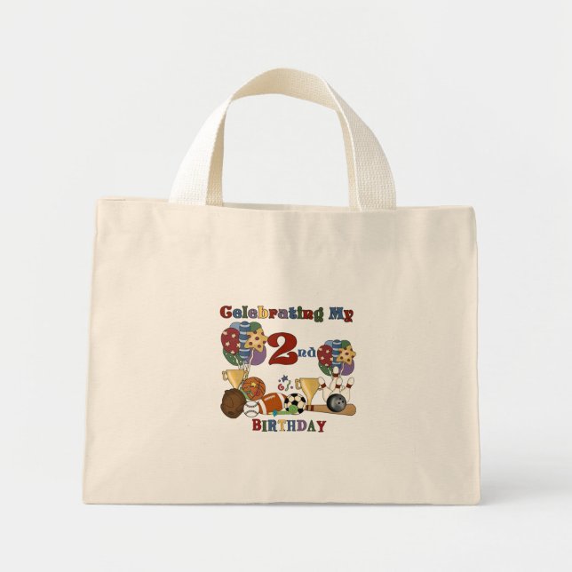 Bolsa Tote Mini Loucura para T-shirts e segundos aniversários desp (Frente)