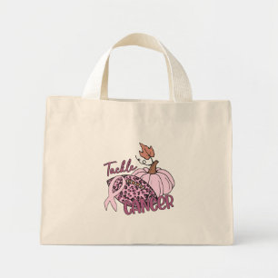 Bolsa Tote Mini Lutar Contra o Câncer de Futebol Abóbora Câncer de