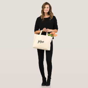 Bolsa Tote Mini Mãe Estabeleceu Roteiro Preto