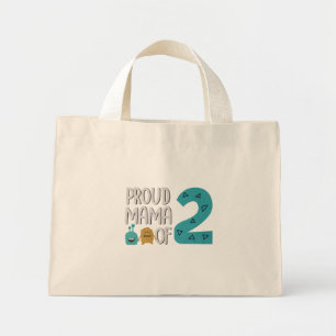 Bolsa Tote Mini Mãe Orgulhosa de Dois