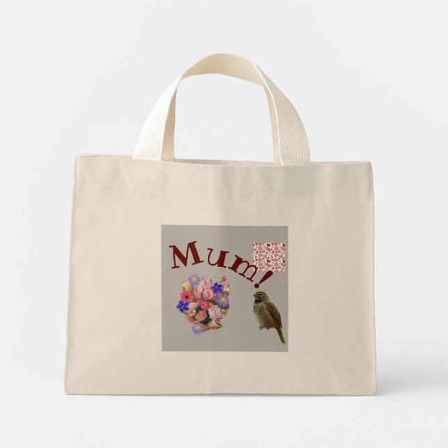 Bolsa Tote Mini Mãe Tote Bag (Verso)