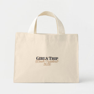 Bolsa Tote Mini Mala de Viagem de Meninas Personalizável