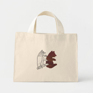 Bolsa Tote Mini Marrom-marrom-do-ursinho manual
