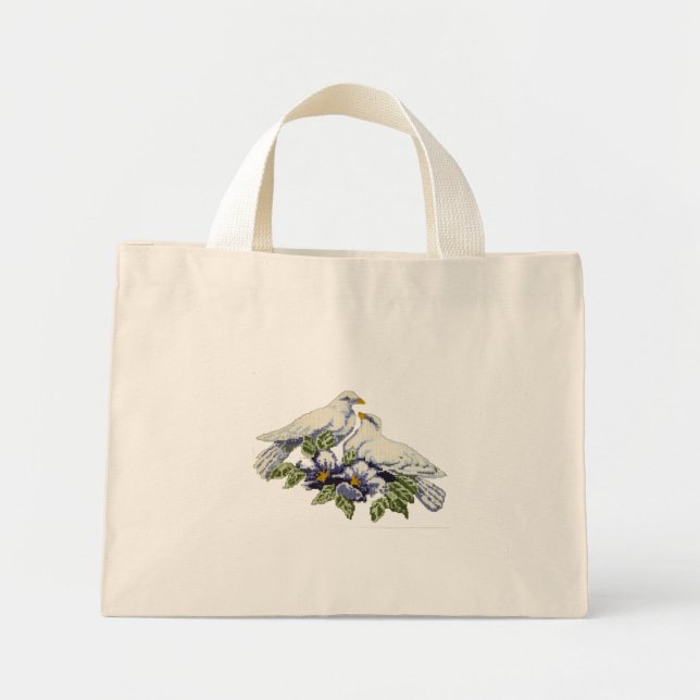 Bolsa Tote Mini Máscaras cruzadas (Frente)