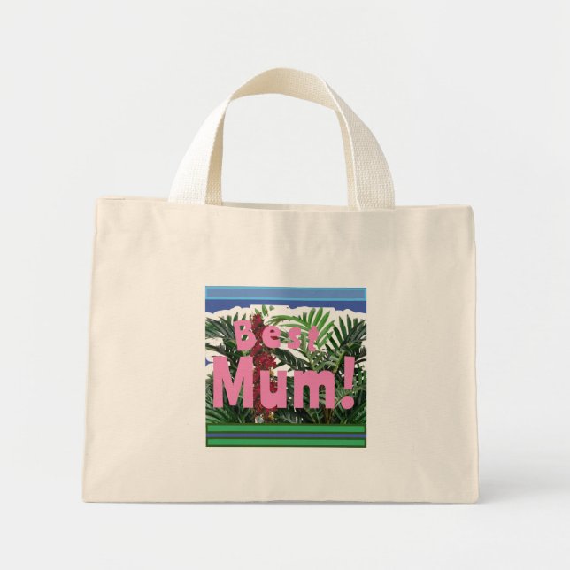 Bolsa Tote Mini Melhor Mãe! (Frente)