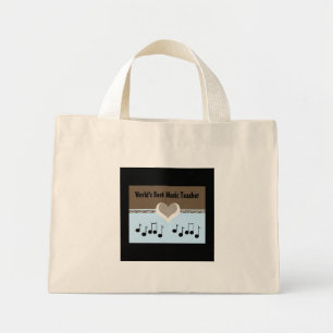 Bolsa Tote Mini Melhor Professor de Música do Mundo