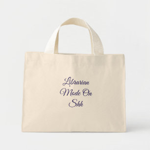 Bolsa Tote Mini Modo Bibliotecário Ativado Saco de mão engraçado p