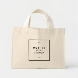 Bolsa Tote Mini Monograma Francês Mínimo Chic Mãe Da Noite