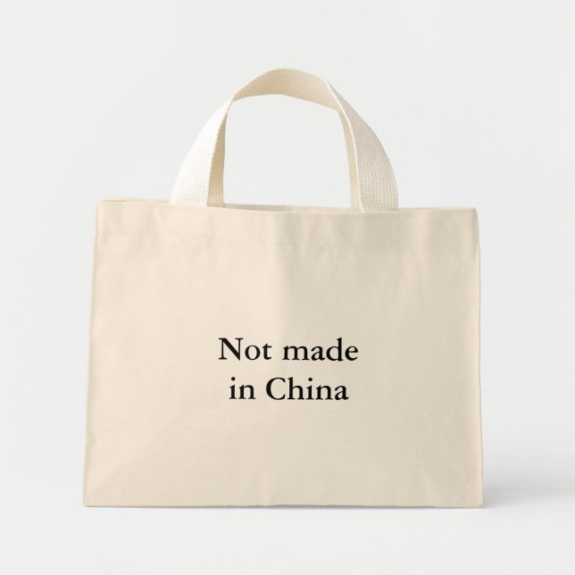 Bolsa Tote Mini Não feito na China (Frente)