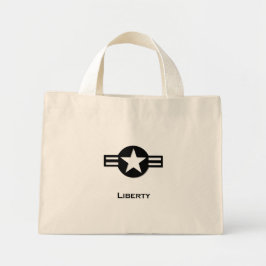 Bolsa Tote Mini negro da Liberdade dos EUA