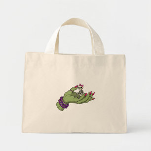 Bolsa Tote Mini Noiva da Mão Frankenstein com Arco Skeleton