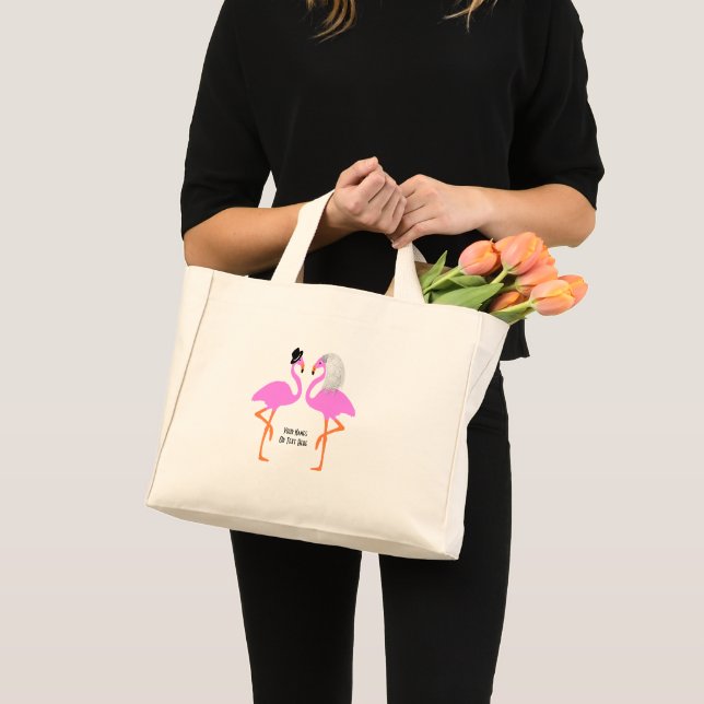 Bolsa Tote Mini Noiva e Casamento de noivos, cor-de-rosa, (Frente (produto))