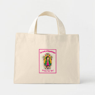 Bolsa Tote Mini Nossa Senhora de Guadalupe Folheou
