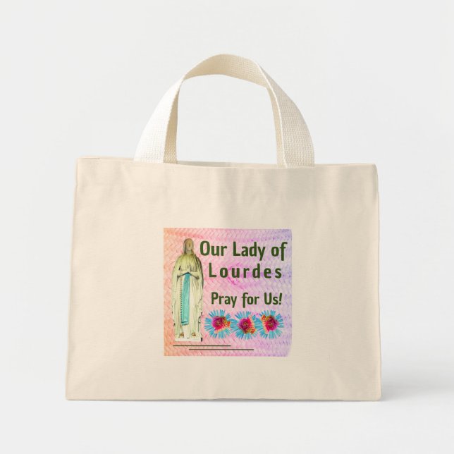 Bolsa Tote Mini Nossa Senhora de Lourdes (Frente)