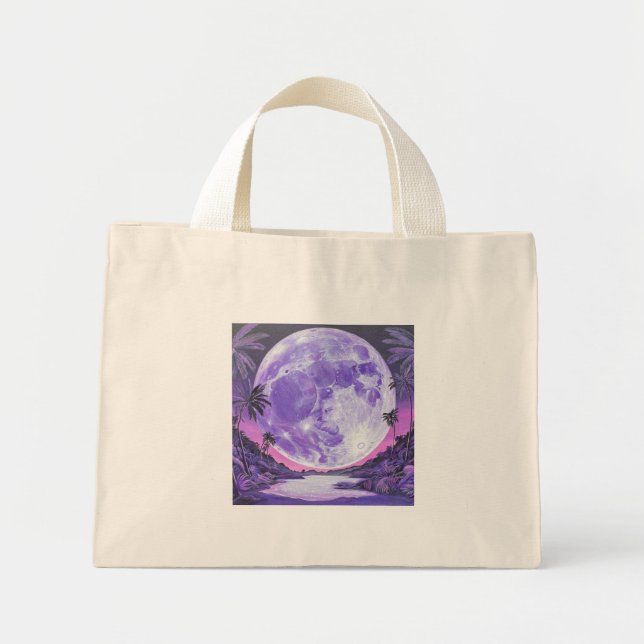 Bolsa Tote Mini O Adesivo da Lua Impossível (Frente)