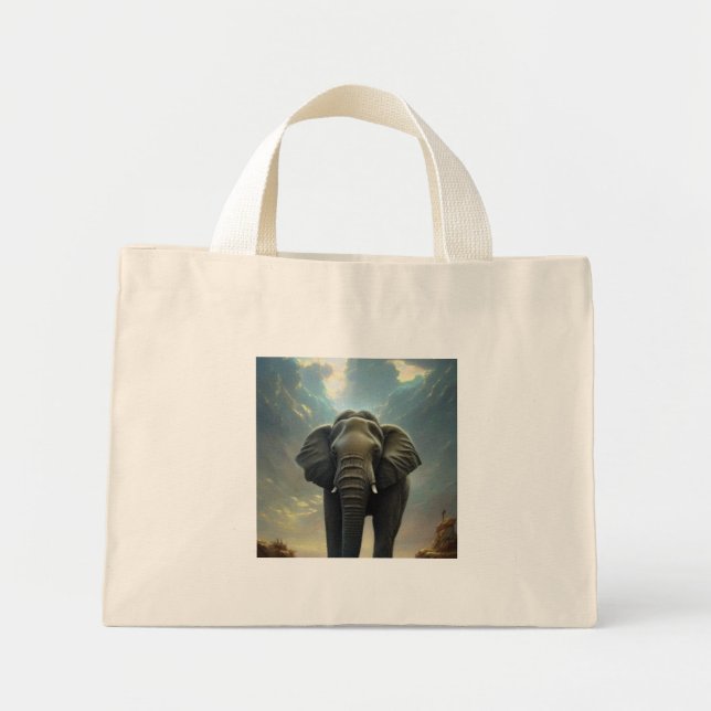 Bolsa Tote Mini O Príncipe Elefante- (Frente)