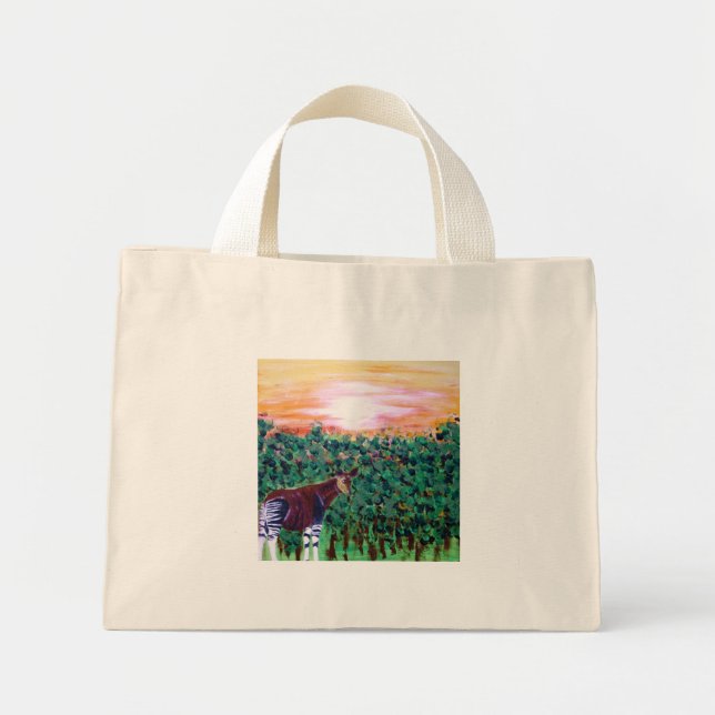 Bolsa Tote Mini o solitário Okapi (Frente)