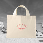 Bolsa Tote Mini O Tema de Esquema de Neve Bachelorette Toag<br><div class="desc">Os sacos de tote cor-de-rosa Snow Bach são perfeitos para sua festa de solteira de neve ou tema de esqui. Personalize com os detalhes da sua solteira... ano, recurso e destino. Perfeito para uma festa de solteira de neve ou de esqui ou para uma solteira de destino. Acessórios correspondentes disponíveis...</div>