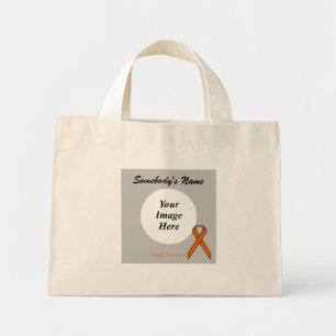 Bolsa Tote Mini Orange Standard Ribbon Modelo por Kenneth Yoncich
