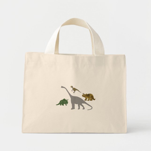 Bolsa Tote Mini Os 4 Dinos (Frente)