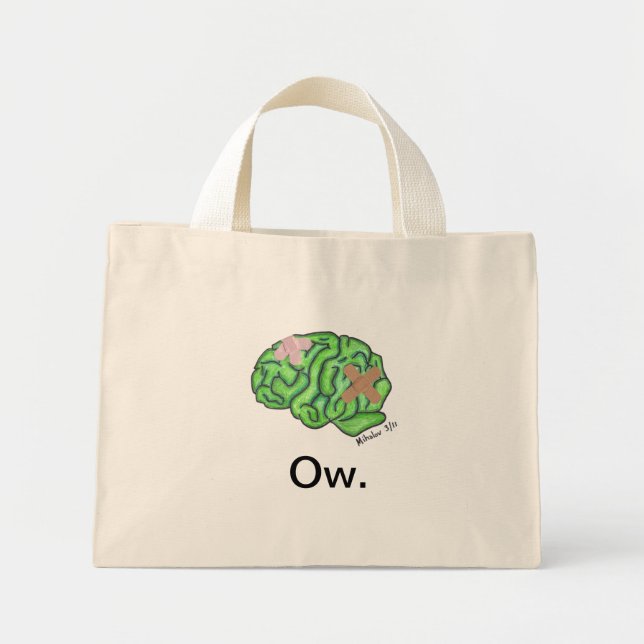 Bolsa Tote Mini "Ow" tote bag (Frente)
