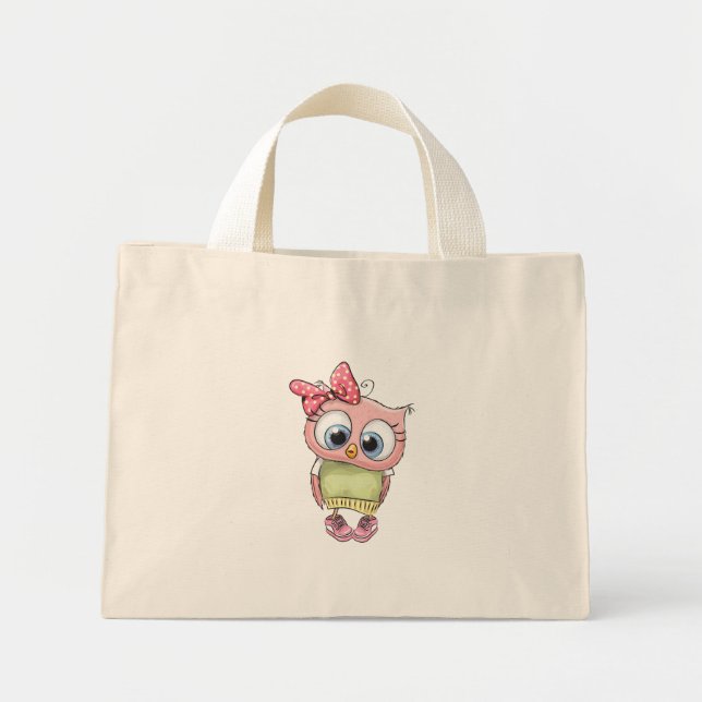 Bolsa Tote Mini Owl Tote Bag (Frente)