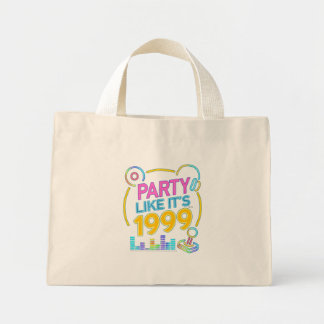 Bolsa Tote Mini Party Like It’s 1999®™ – Neon Soundtrack 
