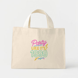 Bolsa Tote Mini Party Like It’s 1999®™ – Neon Voltage
