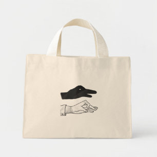 Bolsa Tote Mini Pato Silhueta Mão