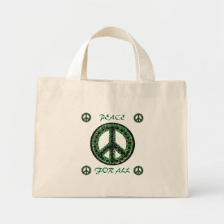 Bolsa Tote Mini paz verde para todas as malas