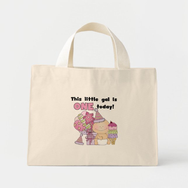 Bolsa Tote Mini Pequeno Gal é Um Camiseta e presentes (Frente)