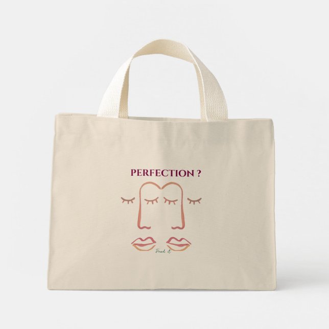 Bolsa Tote Mini Perfeição? Encontrado - Saco de Tote Chic e Practi (Verso)