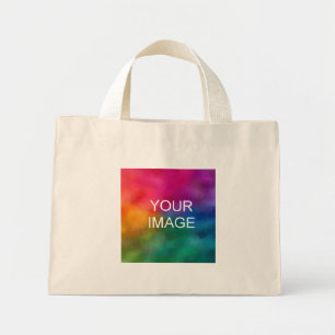 Bolsa Tote Mini Personalized Business Company Logo Upload Design