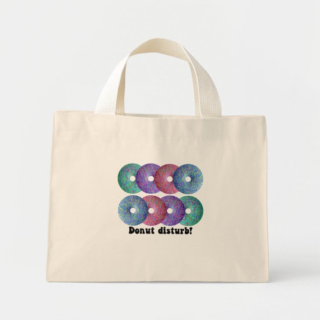 Bolsa Tote Mini Perturbação da rosquinha (Frente)