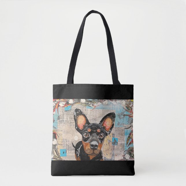 Bolsa Tote Mini Pinscher (Frente)