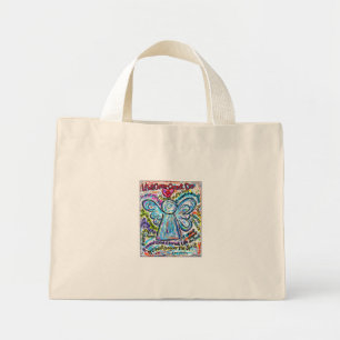 Bolsa Tote Mini Pintura Colorida de Anjo Cancer