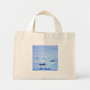 Bolsa Tote Mini Pod de baleia no gelo