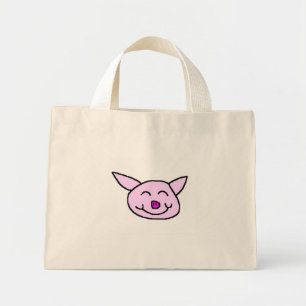 Bolsa Tote Mini Porco Feliz