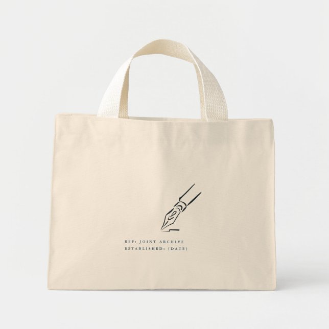Bolsa Tote Mini Presente de casamento não tradicional Cerimônia Ci (Frente)