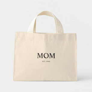Bolsa Tote Mini Presente de Mãe Clássica Estabelecida Mãe Moderna