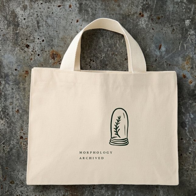 Bolsa Tote Mini Presente para Leitor de Jardim Botânico Dark Acade (Criador carregado)
