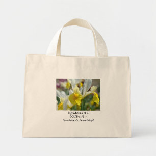 Bolsa Tote Mini Presentes Ingredientes BONS MOMENTOS Amizades Luz