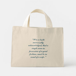 Bolsa Tote Mini Pride and Prejudice  Tote Bag