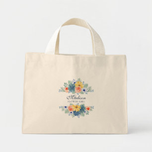 Bolsa Tote Mini Primavera Floral Modern Personalizado Nome   Casam