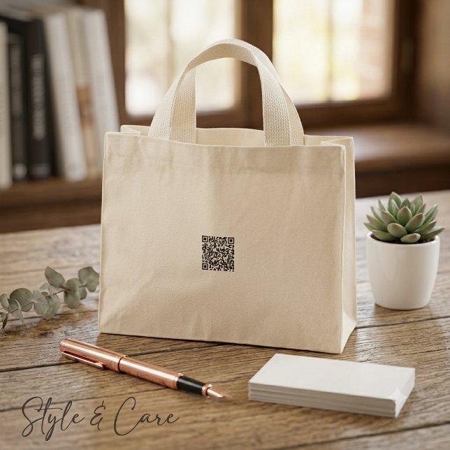 Bolsa Tote Mini Promova sua marca com Tiny Tote personalizado (Promote Your Brand with Custom Tiny Tote)